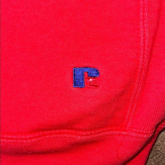 Vintage Neiman Marcus Vibrant Red Crewneck Sweatshirt size M Made in USA - Picture 4 of 8
